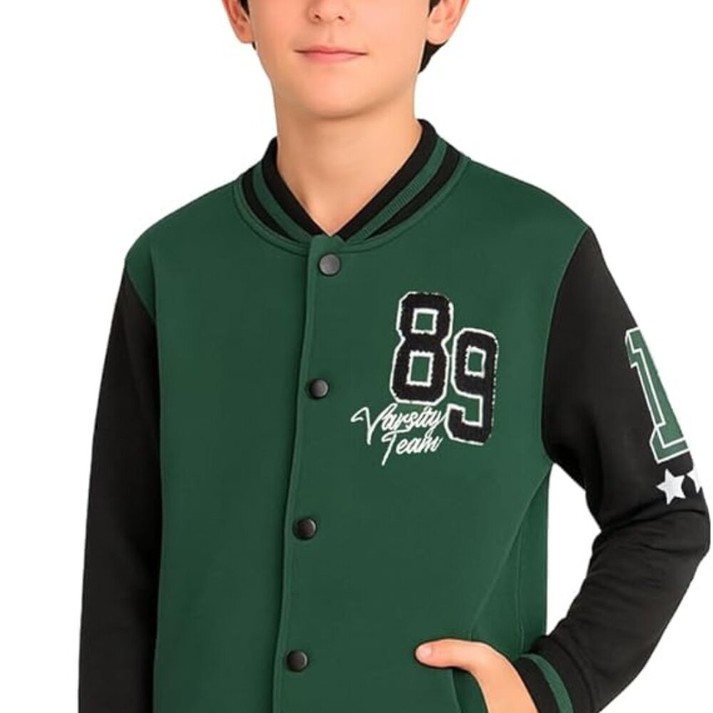 Pro Athlete Boys Sweatsuit Set - 2 Piece Fleece Varsity Jacket and Boys Jogger S